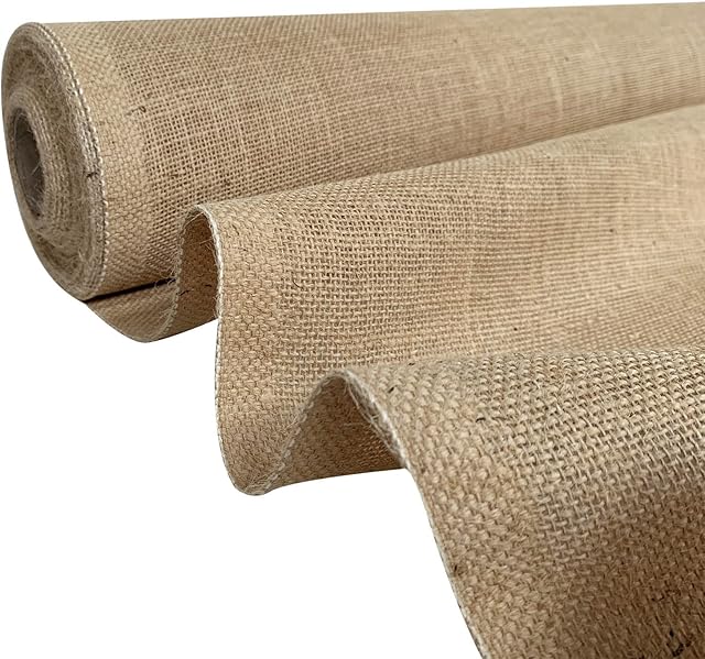 Fire Retardant Hessian Fabric  Burlap Roll Natural Jute Ribbon Crafting Embroidery  Sack Upholstery Material Notice Boards Schools Chairs  100cm x 1 Metre
