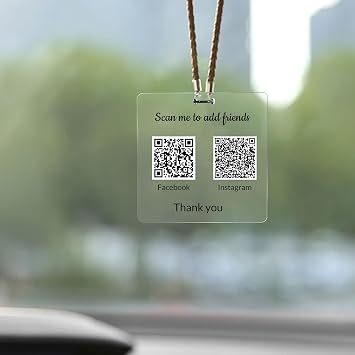 Personalized Small Business Scanning Payment Plaque, Cash App Paypal Sign, Customized Acrylic Qr Code Sign, 5 Stars Tips Taxi Sign, Accessories Rider-Share Tipping Sign For Driver