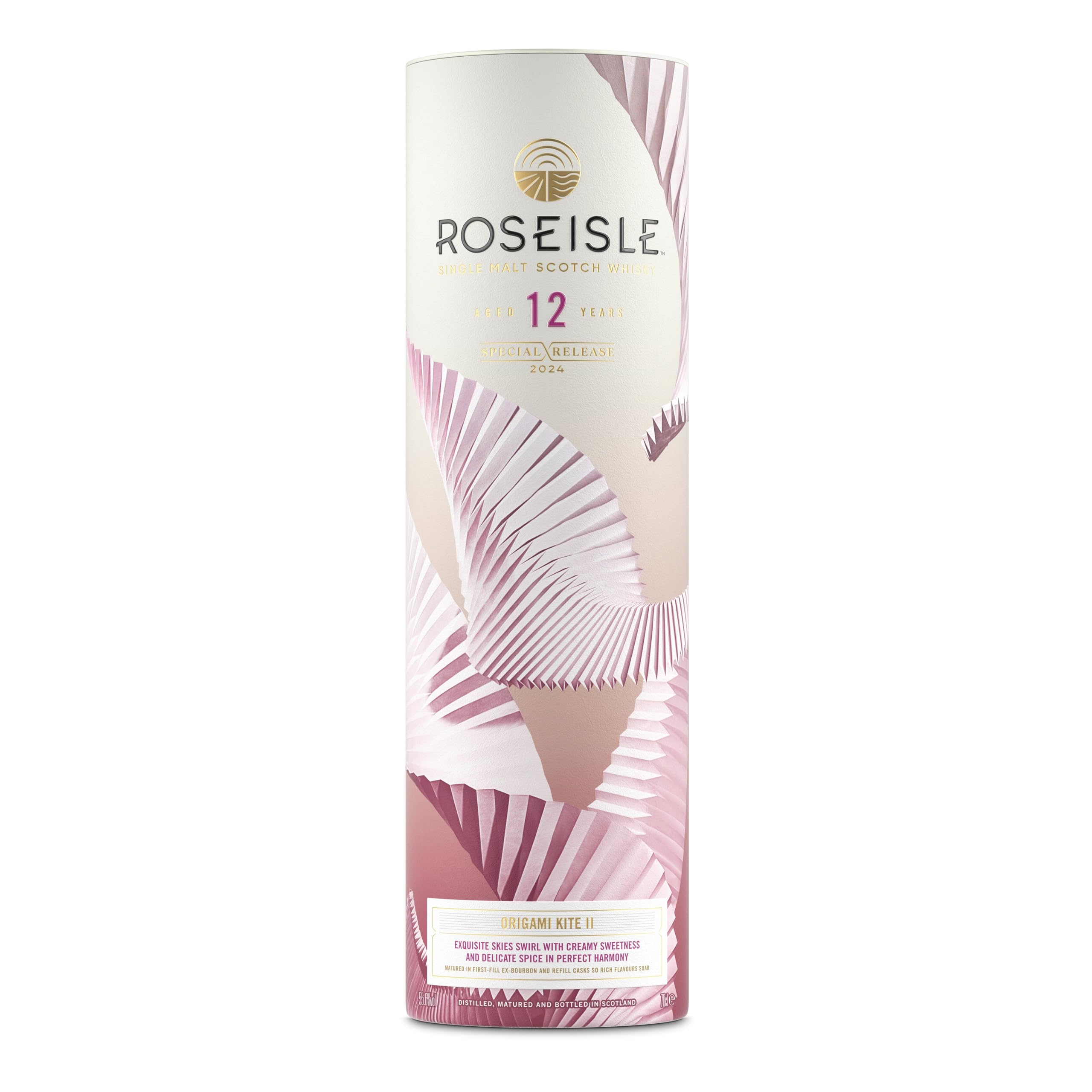 Roseisle Origami Kite II, Special Release 2024, Single Malt Scotch Whisky, Roseisle 12 Jahre, 55,6 Prozent vol, 700 ml