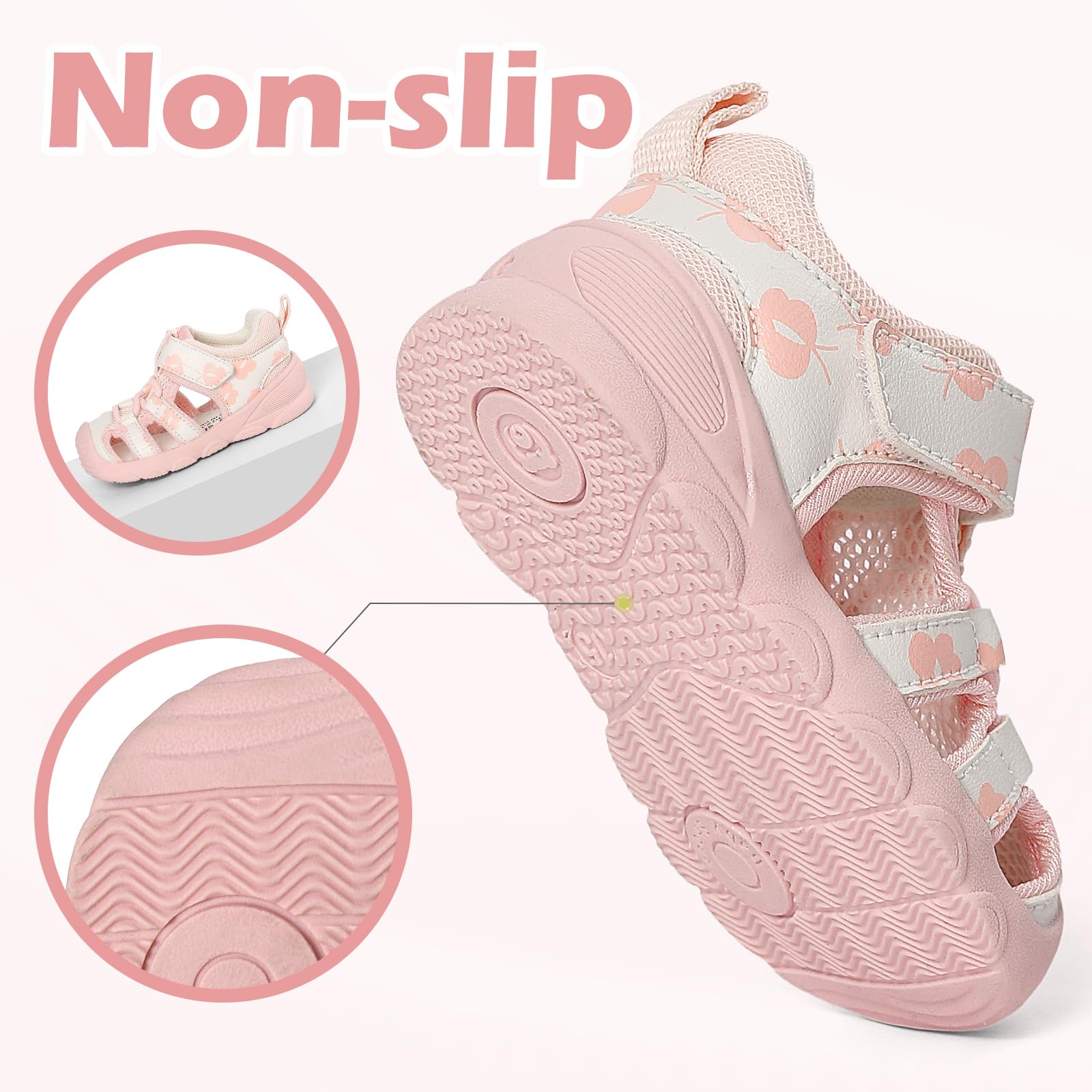 1-5 Anni Neonato Scarpe Primi Passi Bimbo Bimba Sportivi Sandali Estive Scarpine Traspirabile Antiscivol Flessibile