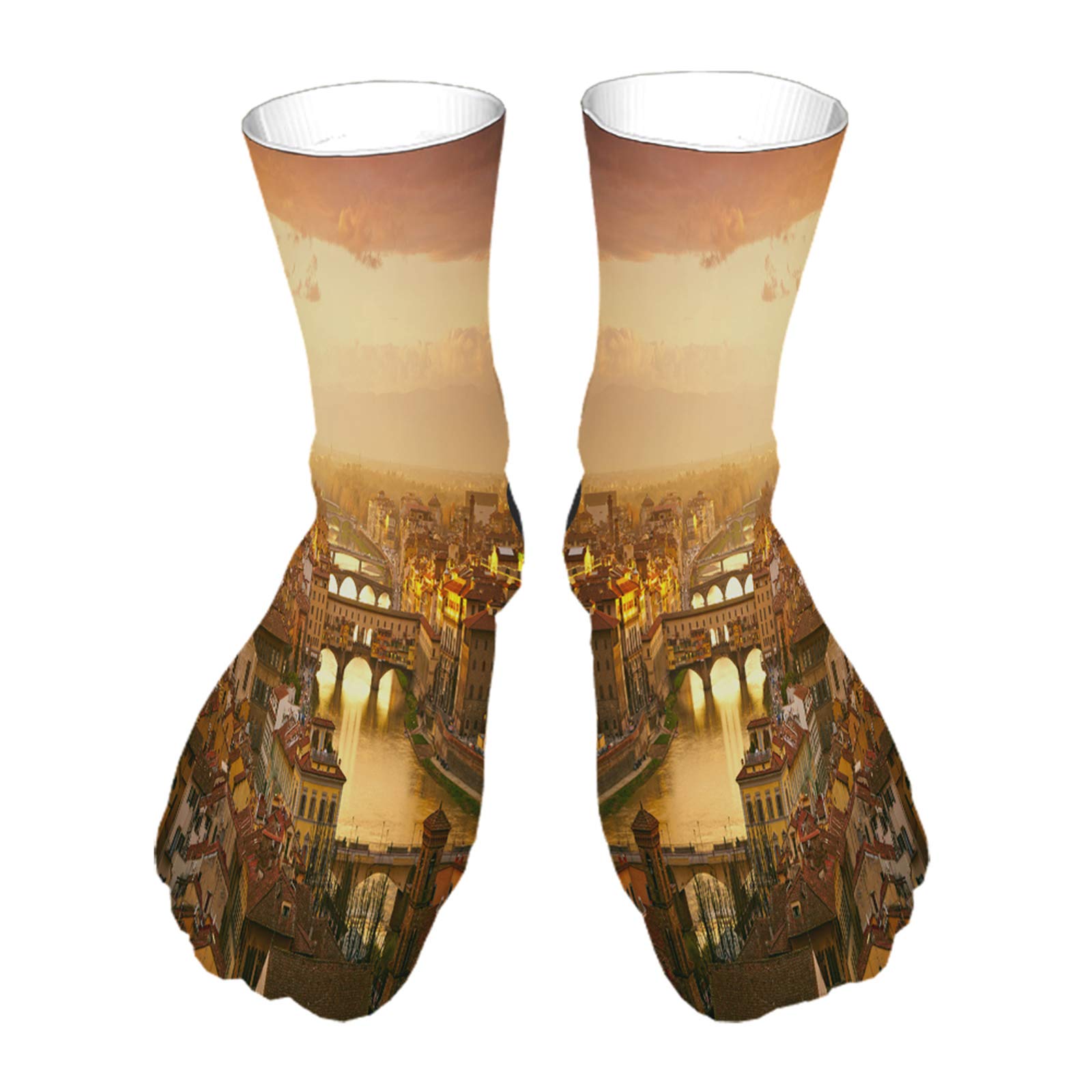 EKOBLABasketball Court Thick Socks Balls Hoop Transparencies Gradient Mesh Square Net Sport Socks for Climbing 8x40 CM