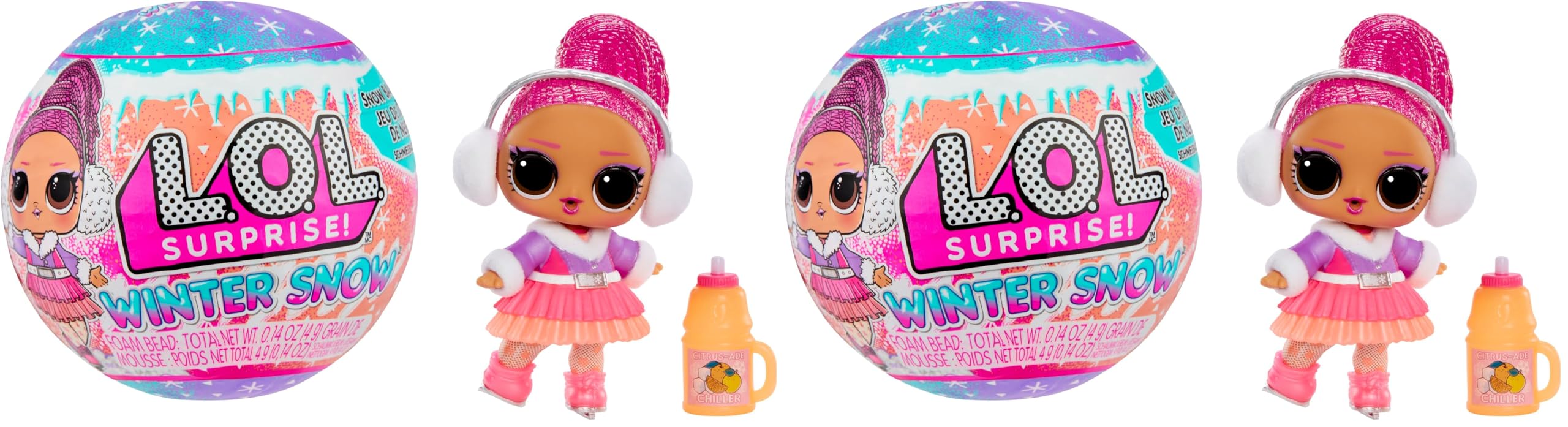 L.O.L. Surprise! Winter Snow Tot – Blindpackung Mit 7 Überraschungen – Magischer Schnee & 8 Sammelpuppen