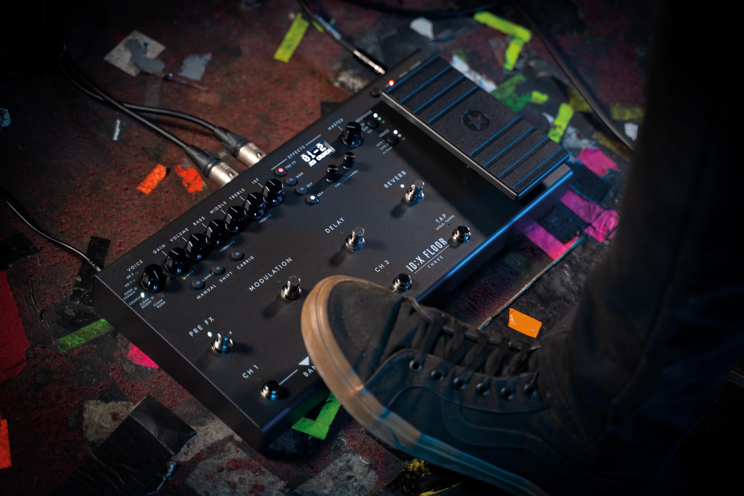 Blackstar ID:X Floor 3 Pedalera de Modelado de Amplificador – 6 Voces de Amplificador, Emulación de Válvulas, 35+ Efectos, Pedal de Expresión y Compatibilidad MIDI Completa