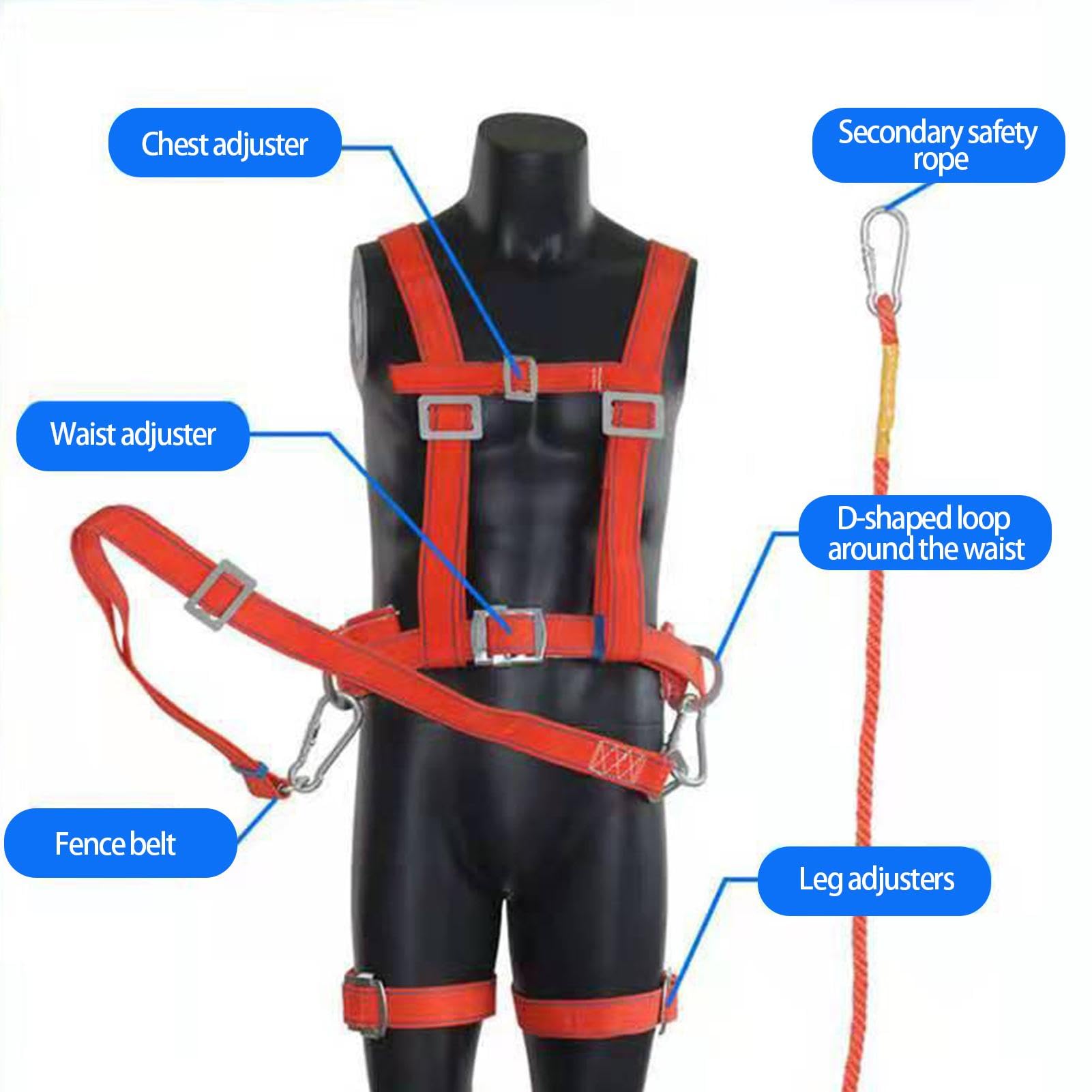 Novent Picos para trepar árboles, Kit de Equipo para trepar Postes,Herramientas de Trabajo para árboles con púas Ajustables para trepar Postes | Equipo de Escalada con Correas de Seguridad para