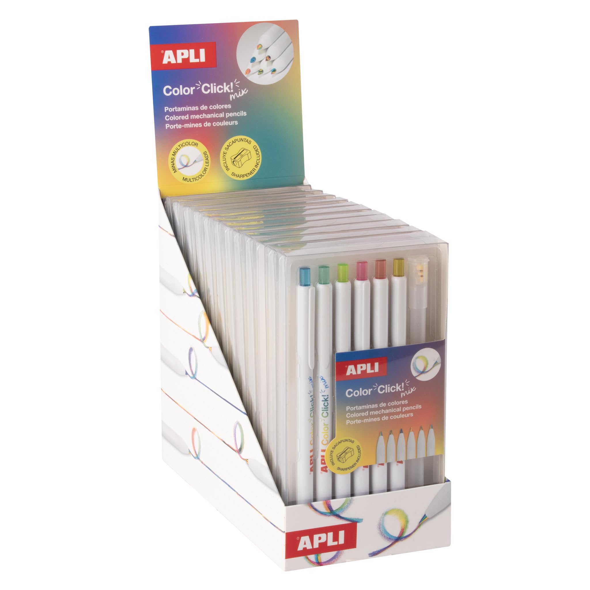 APLI 20549 – Expositor portaminas multicolor Color Click Mix