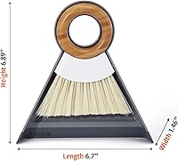 Vista 3 de Full Circle Tiny Team Mini Compact Brush & Dustpan Set, Portable Handheld Broom for Quick Cleanups, Ideal for Home, Bathroom, Kitchen Countertops.