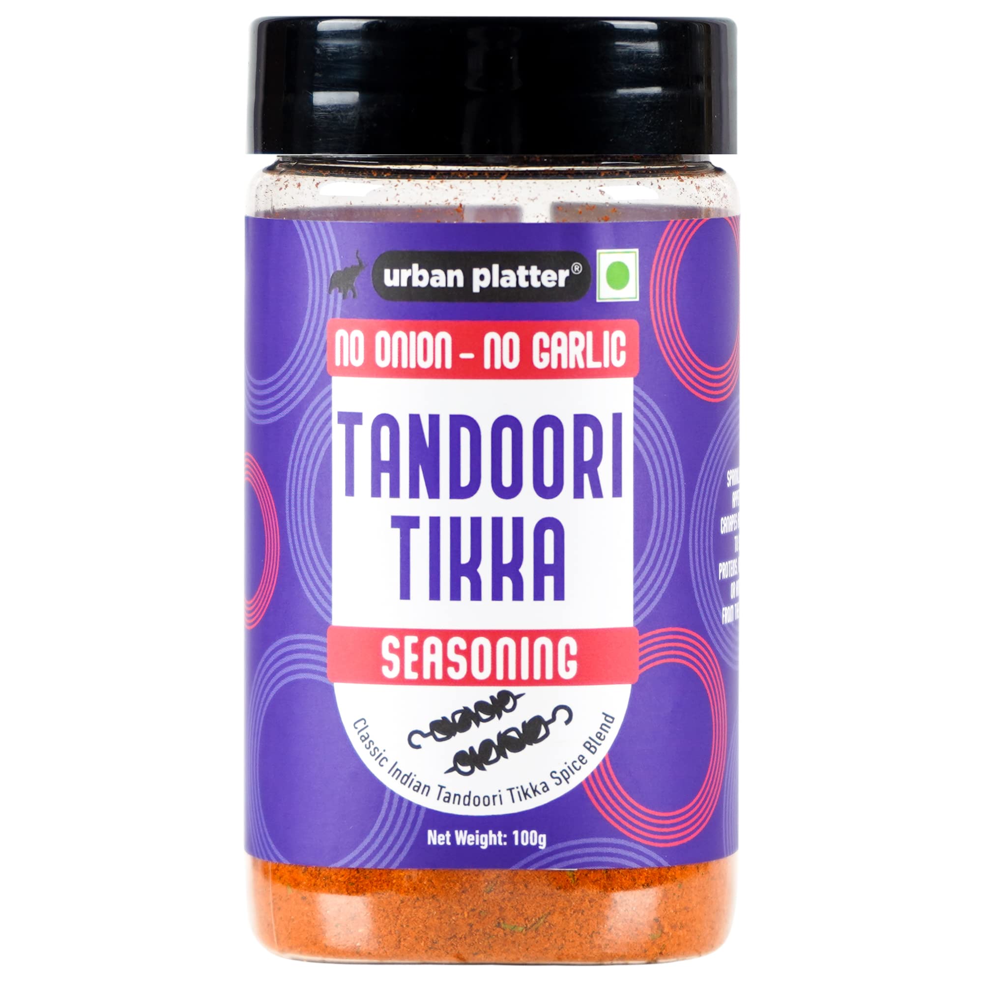 Jain Tandoori Tikka Seasoning, 100g (Jain, Sprinkle on Makhana & Chips, Tikka Masala, Traditional Spice Blend)