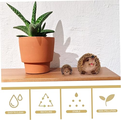 Miniatura 6 de GANAZONO 2 figuras en miniatura para decoración del hogar, adornos de escritorio para bonsái y juguete de niño y niña, lindas decoraciones de