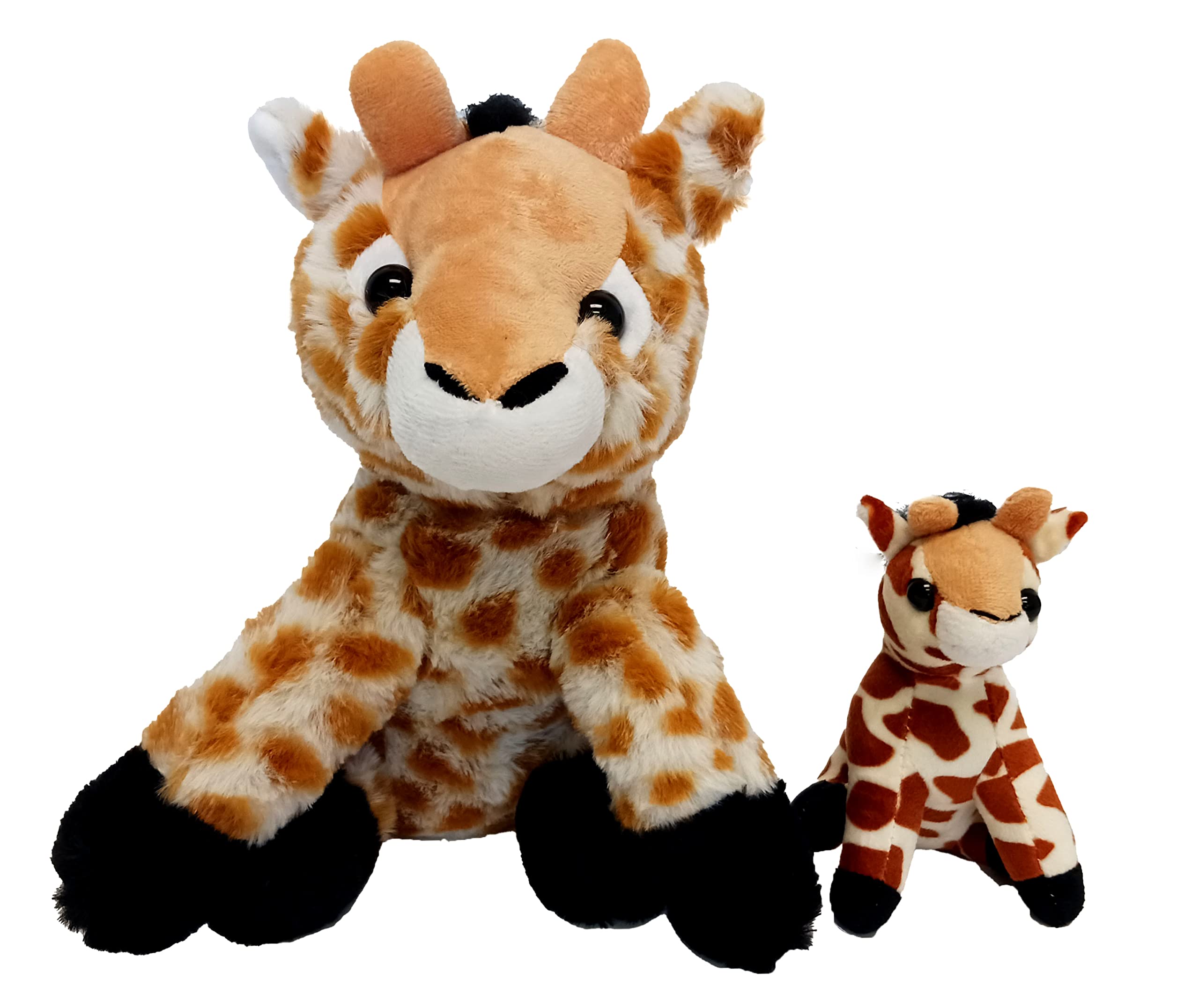 Super Soft Plush Giraffe With Baby - Stuffed Animal Toy Set (Adult 10", Baby 5") - View #3