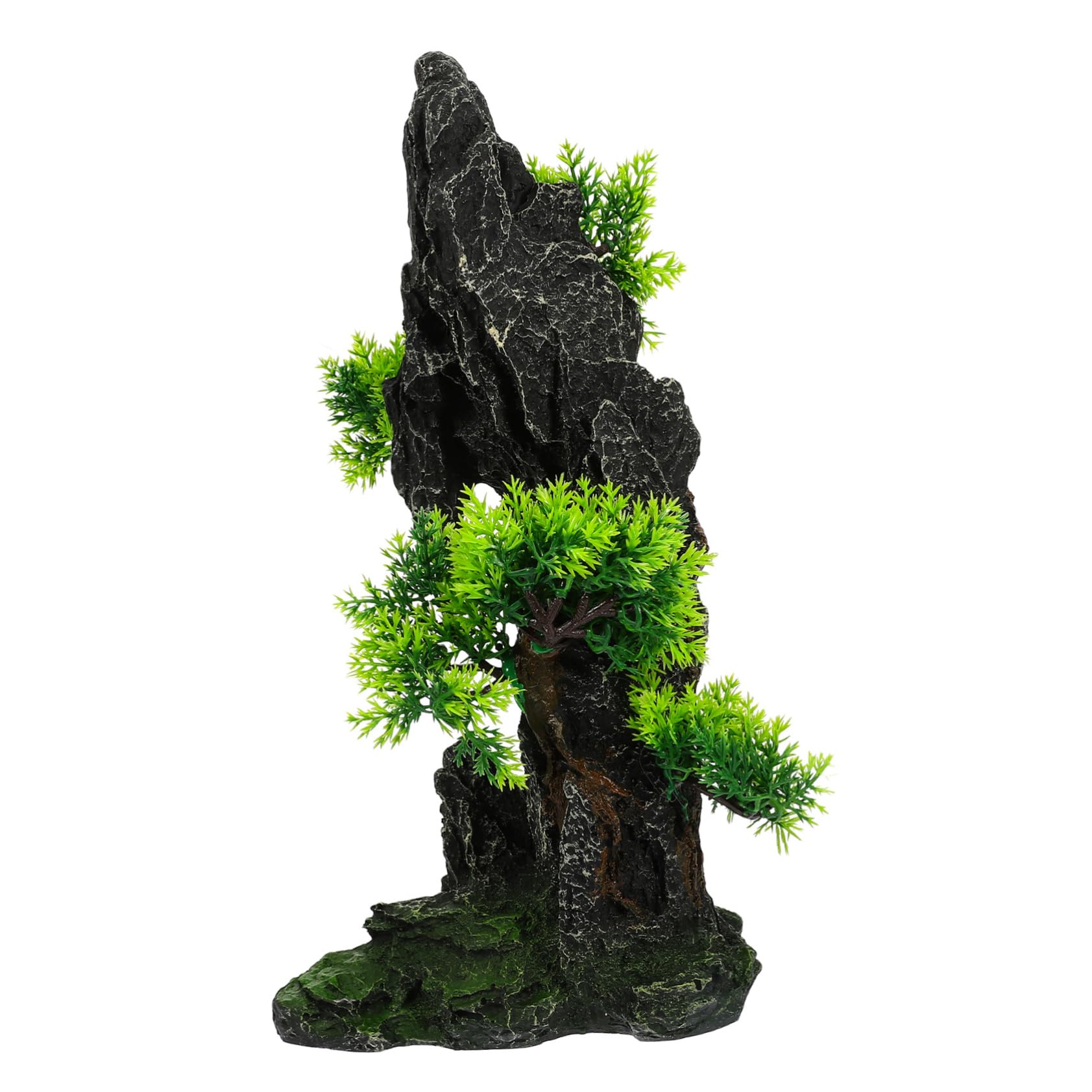 Décor De Montagne Résine pour Aquarium Ornement Paysager Réaliste pour Réservoirs Eau Douce Et Salée pour Plantes Aquatiques Et Caches De Poissons