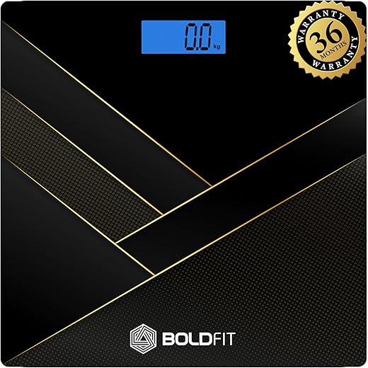 Boldfit Weight Machine for Body Weight Weighing Machine Digital Bathroom Scale for Human Body Weight Measurement Extra Thick Weighing Scale for…