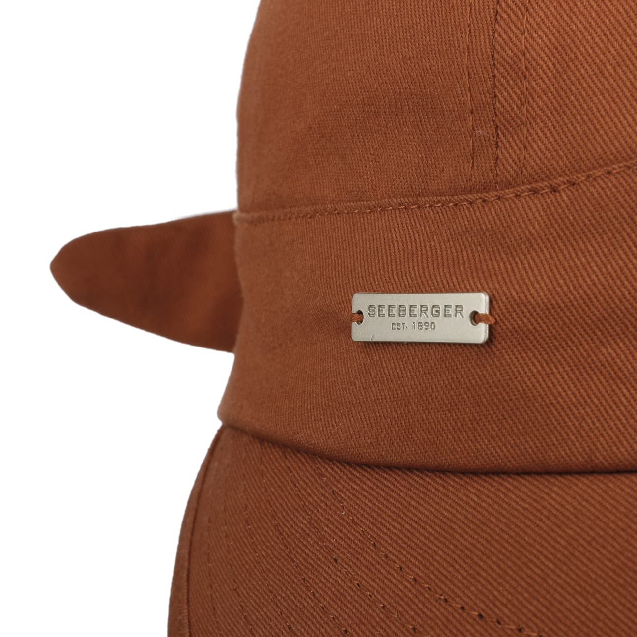 Seeberger Casquette Sunshine Femme - en Coton pour avec Etiquette Visiere Printemps-ete Ete - Taille Unique Rouille