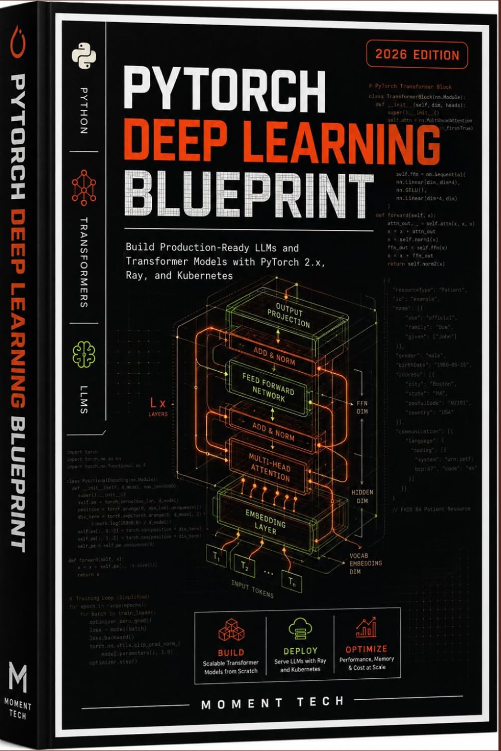PyTorch Deep Learning Blueprint: A Hands-On Guide to Building, Training, and Deploying Modern AI Models with Python, Transformers, and LLMs (2026 Edition)