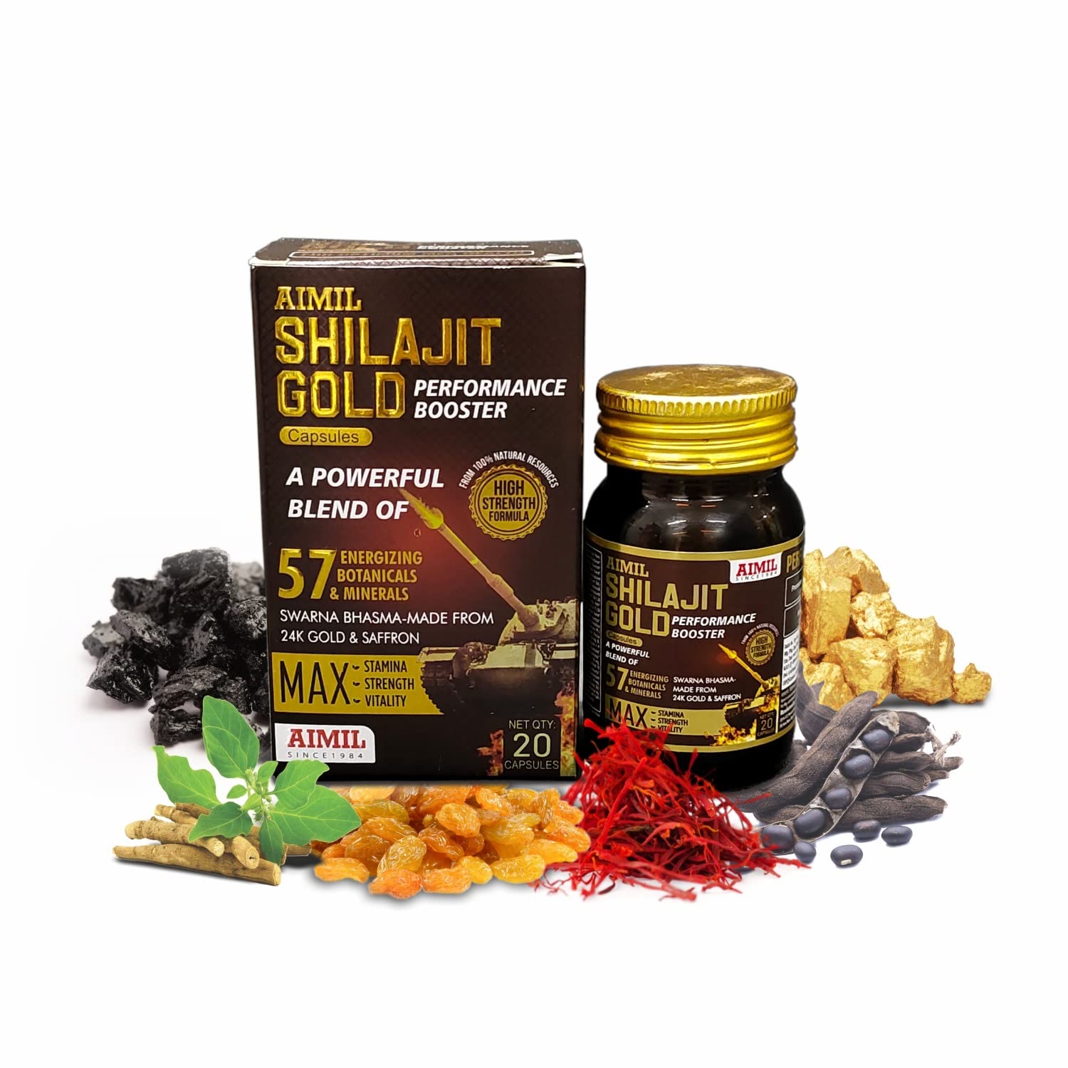 Shilajit Gold Capsules - 20 Capsules