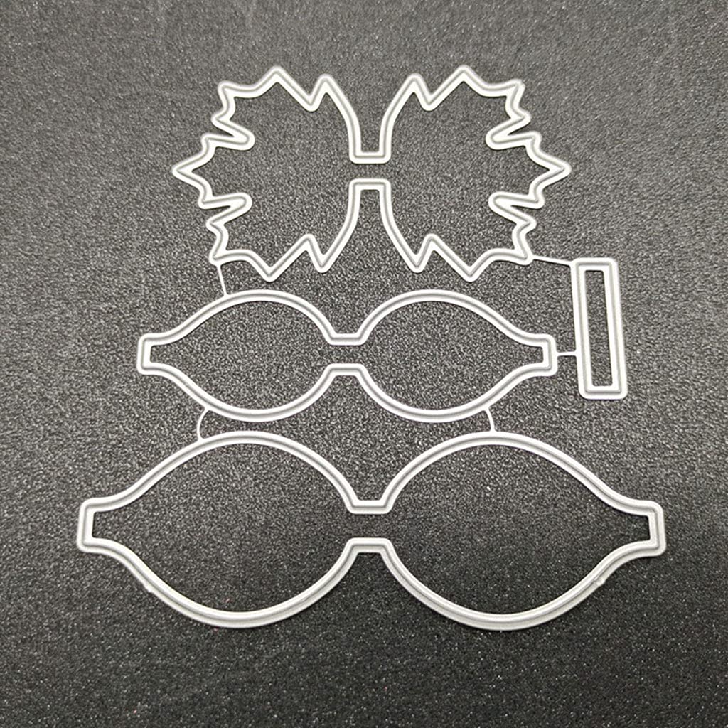 Fustelle in metallo a forma di fiocco, stencil per album di ritagli, biglietti di carta, decorazione