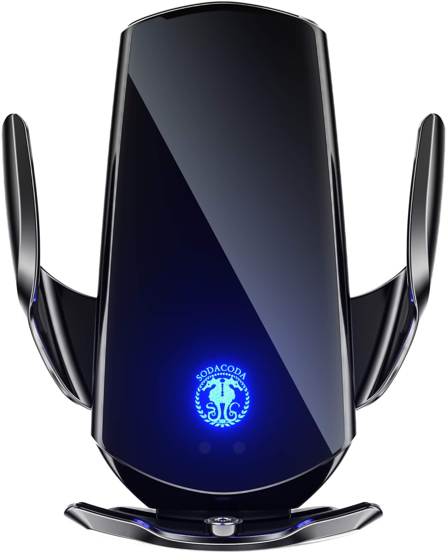 Sodacoda Q3 Wireless Car Phone Charger Auto Holder for Apple iPhone 12/11 Pro/XS/Max/X/Xr/8/plus, Samsung S6/S10/S9/Note 9/S8, Qi-Enabled Devices and any phone (Black)