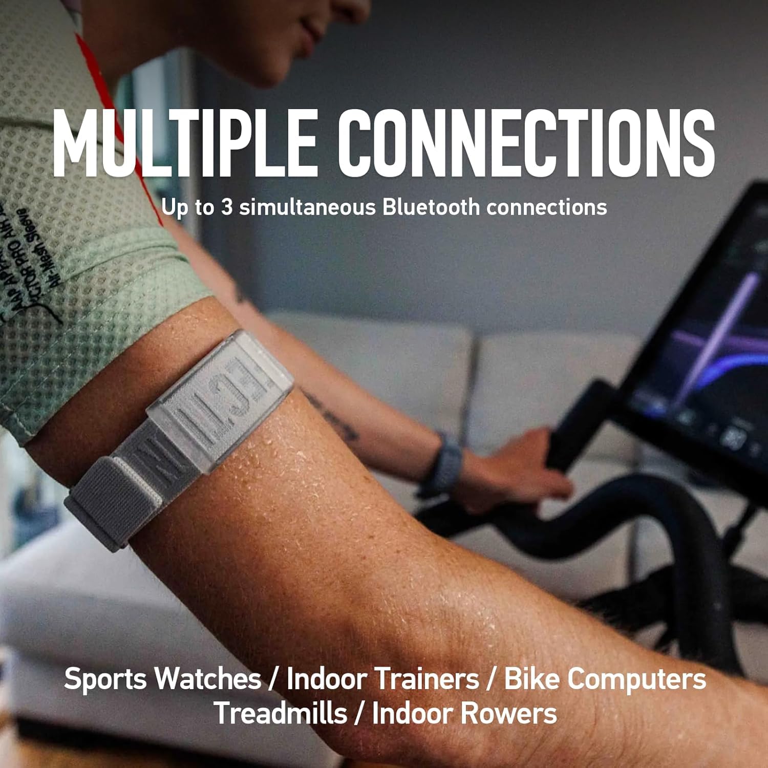 COROS Pulsómetro, Cómodo, Fácil de Llevar, Detección automática de Uso, Sensor avanzado, Datos precisos, Bluetooth, 80 días de duración de la batería, para Correr y Montar en Bici (Gris, Grande)