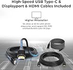 Dell Pro Dock WD25 Ensemble de stations d'accueil universelles — USB-C/USB-A Dock double affichage avec 100W Adaptateur + HDMI câble + USB-C câble + DisplayPort câble + Vêtements de nettoyage