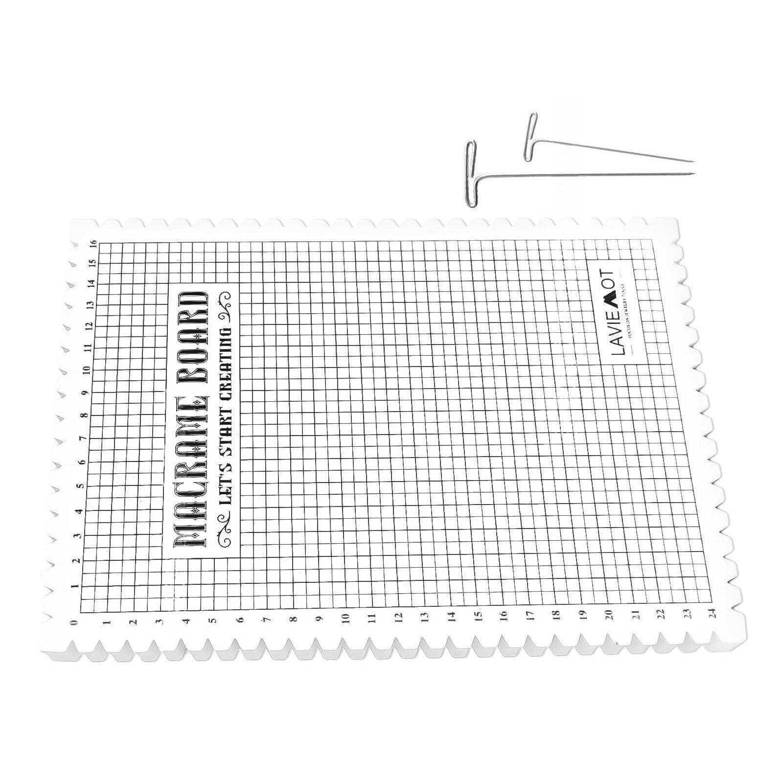 Portable Macrames Board Lightweight Foam Mat With Needle Set For Bracelet Craft Cord String DIY Knotting String Crochet Macrames Mat
