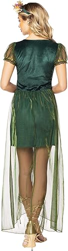 Miniatura 2 de Spirit Halloween Disfraz de reina del bosque para adultos, disfraz de realeza, disfraz de vestido con accesorio para la cabeza