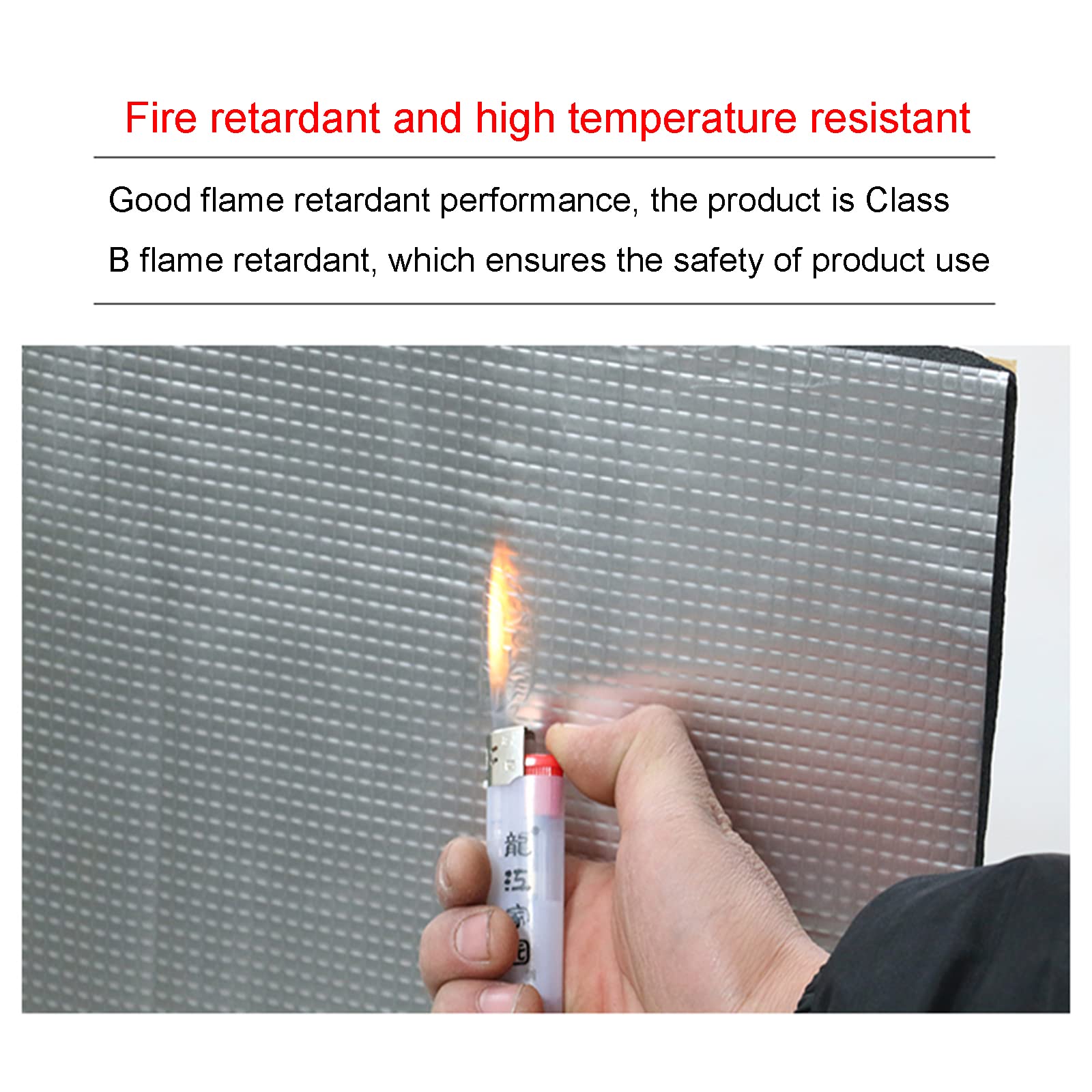 Isolante Termico,Cotone Isolante Acustico per Auto,Stuoia Cotone Isolante Autoadesivo,Riflettente Foglio di Alluminio Pellicola Isolante,Pannello Riflettente Termosifoni,5mm（THk）,1 * 3M(3m²)