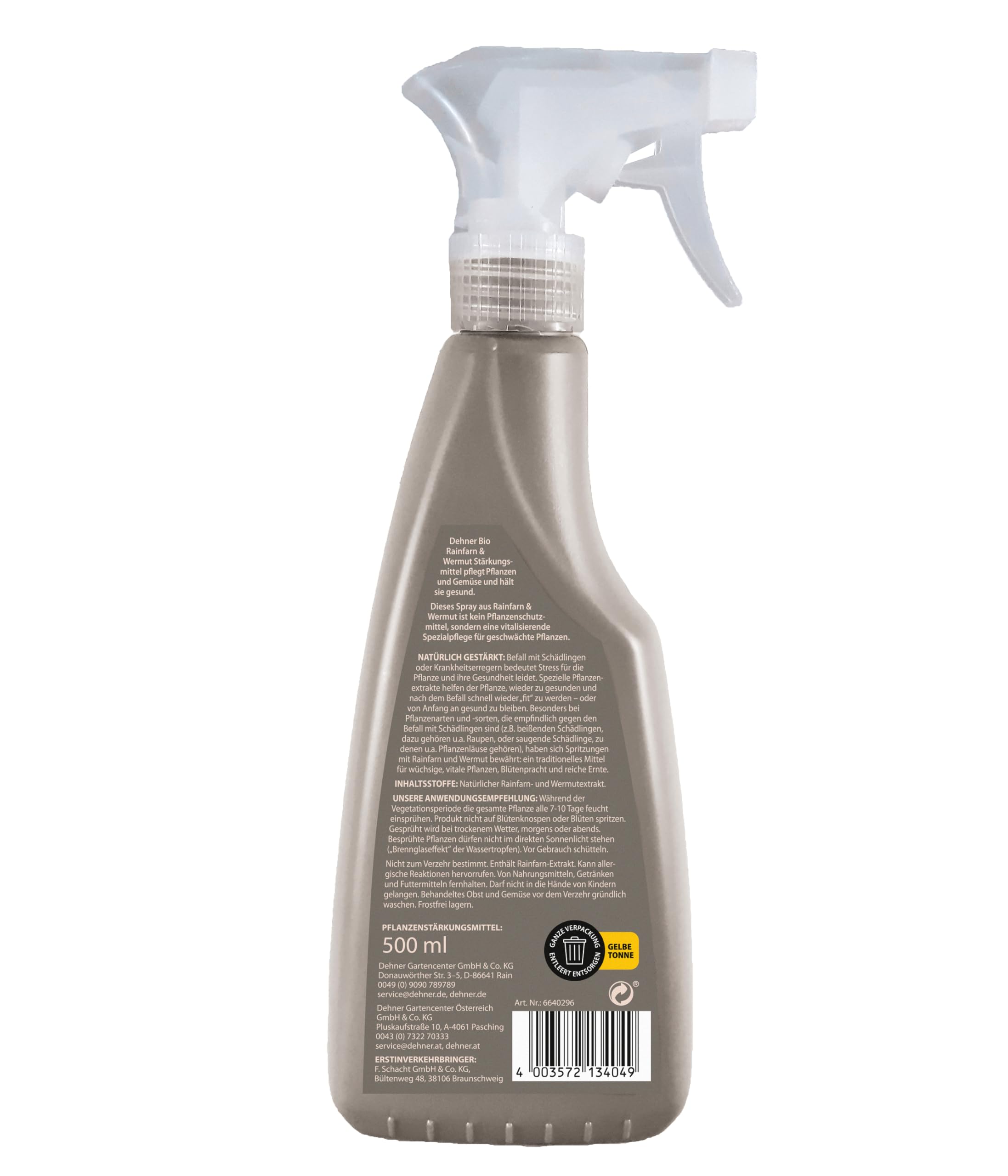 Dehner Bio Rainfarn und Wermutspray, Spezialpflege, hochwertiger  Flssigdnger, Dnger fr Pflanzen / Gemse, Pflanzenstrkungsmittel, 500  ml, bunt : Amazon.de: Garten