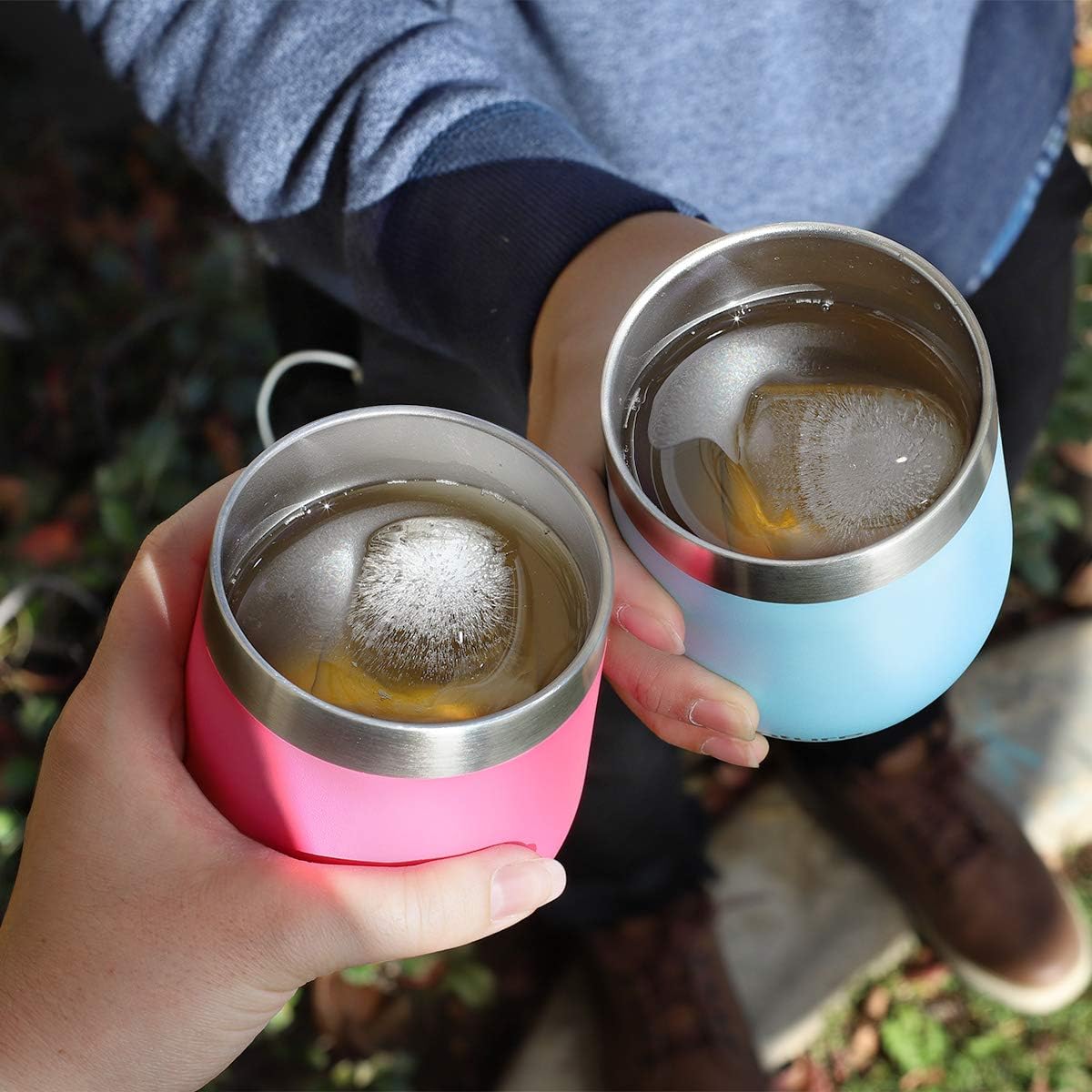 Buу 1 gеt 1 Cupture Stemless Wine Tumblers Vacuum Insulated Mug with Lids - 18/8 Stainless Steel (Assorted Colors) 12 oz (pack of 6)