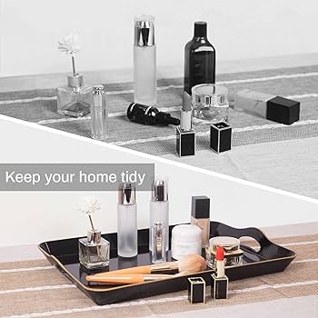 テーブル用品 MOOMIN tray plywood melamine processing Amazon.com: MAONAME Melamine Serving Tray with Handles