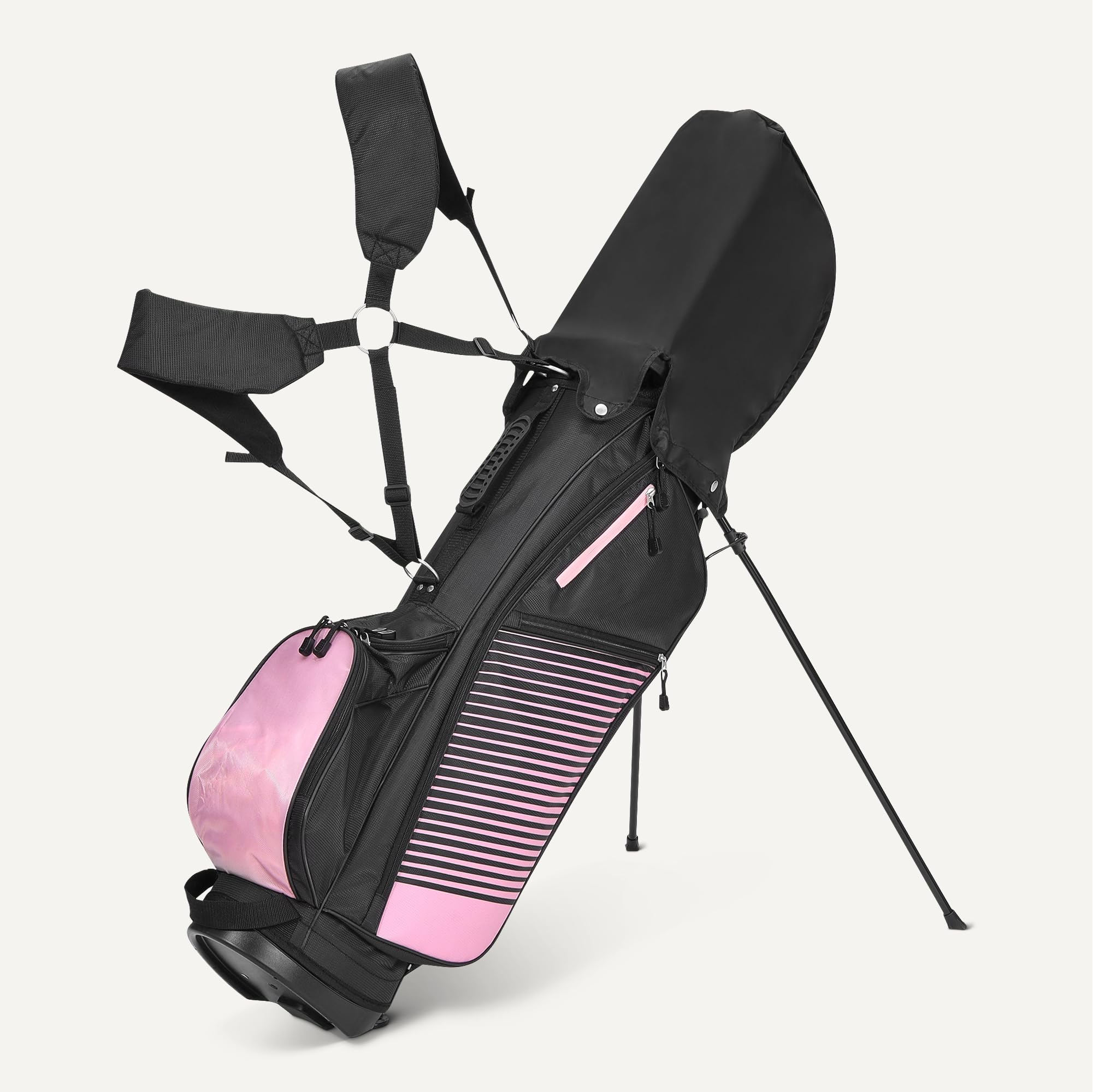 Amazon Basics Golfschlägerset, 6-teilig mit Standtasche, übergroße Schlagfläche, niedriger Schwerpunkt