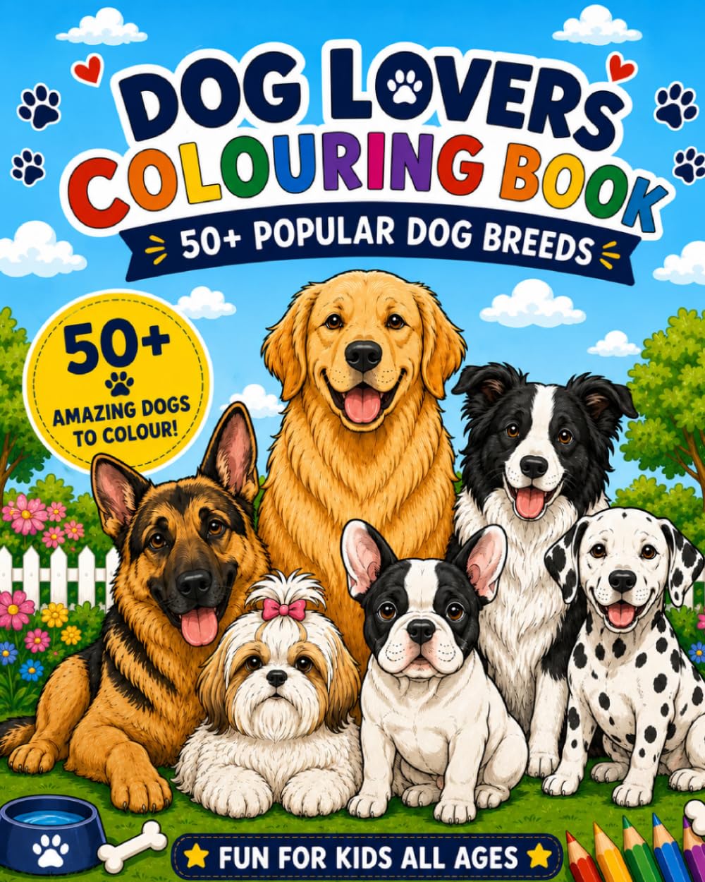 Dog Lovers Colouring Book
