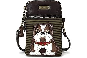 English Bulldog Cell Phone Crossbody Purse