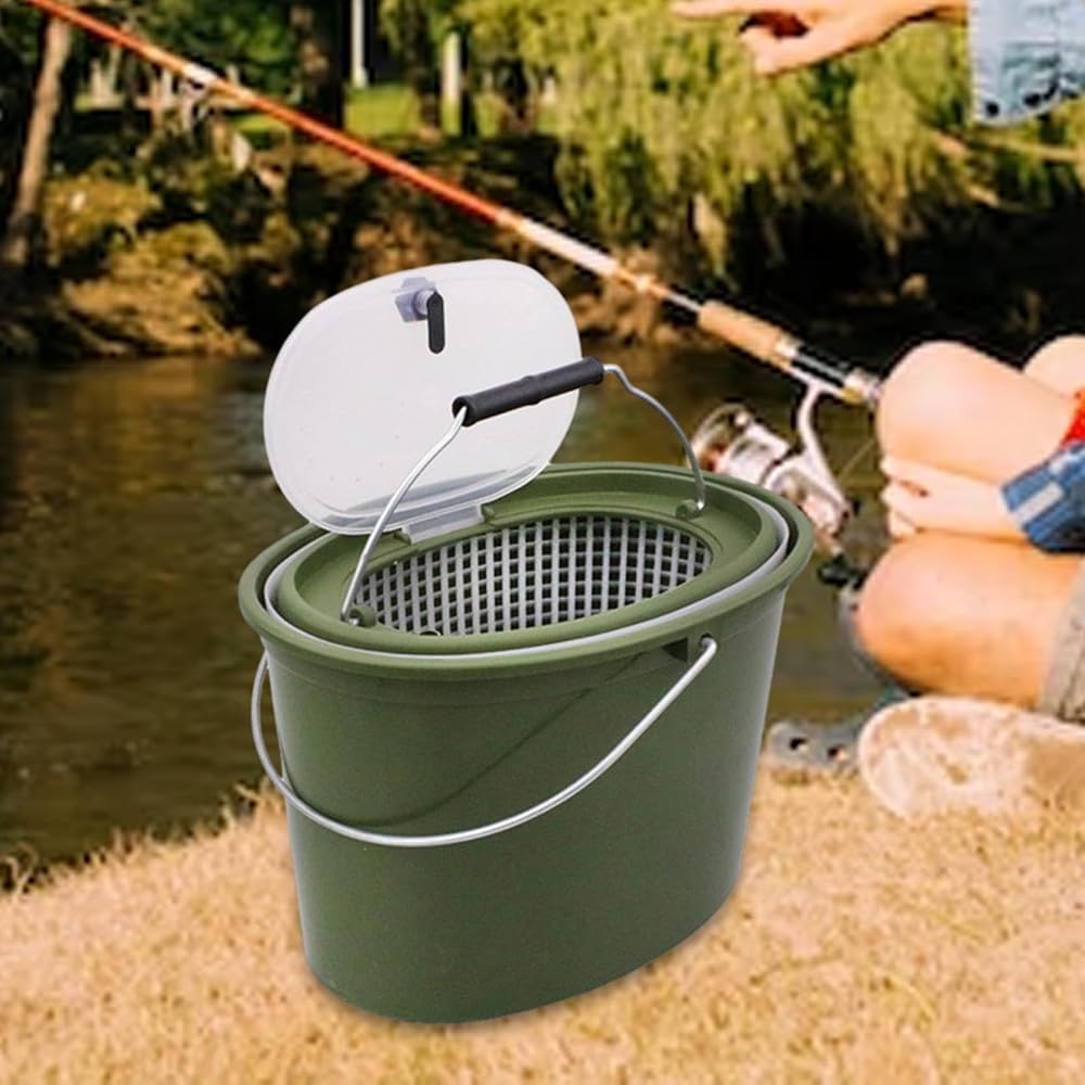 Fish Bucket EVA Portable Fish Transport Container Fishing Bucket Foldable Portable ...