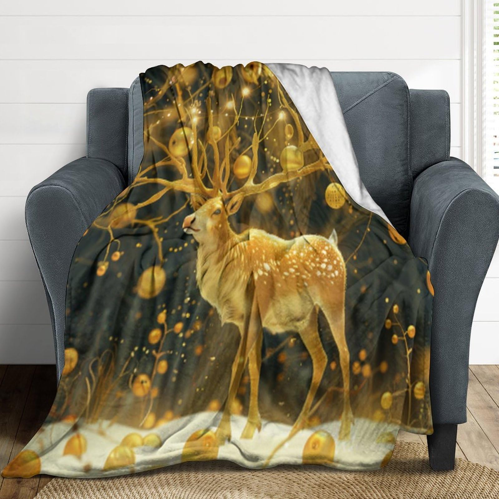 Couverture en flanelle douce et chaude pour canapé lit et voyage