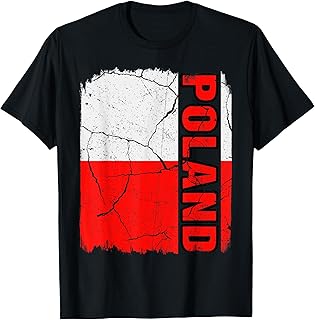 Vintage Polish Flag Poland Pride Roots Heritage Gift T-Shirt