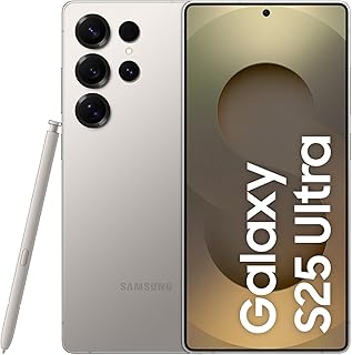 Samsung Galaxy S25 Ultra 5G AI Smartphone (Titanium Gray, 12GB RAM, 512GB Storage), 200MP Camera, S Pen Included, Long Bat...