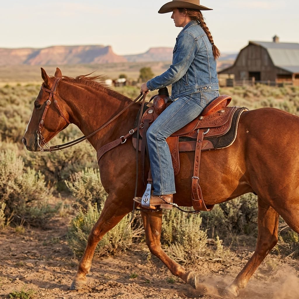 Horse Western 51243 - Staffe inclinate in alluminio con cactus inclinato, 12,7 cm