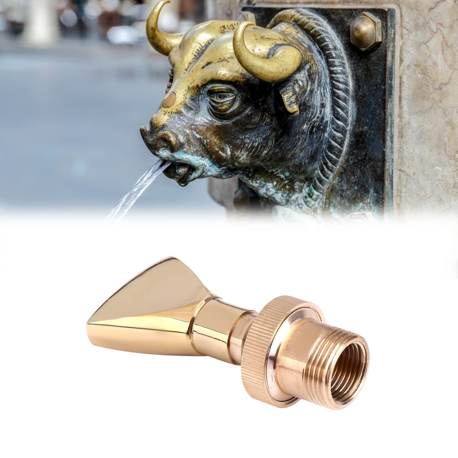 DEWIN Fontana Ugello, 1/2" DN15 e 3/4" DN20 a PERMA di Ventaglio in Ottone Ugello Spruzzatore Ugello Spruzzatore