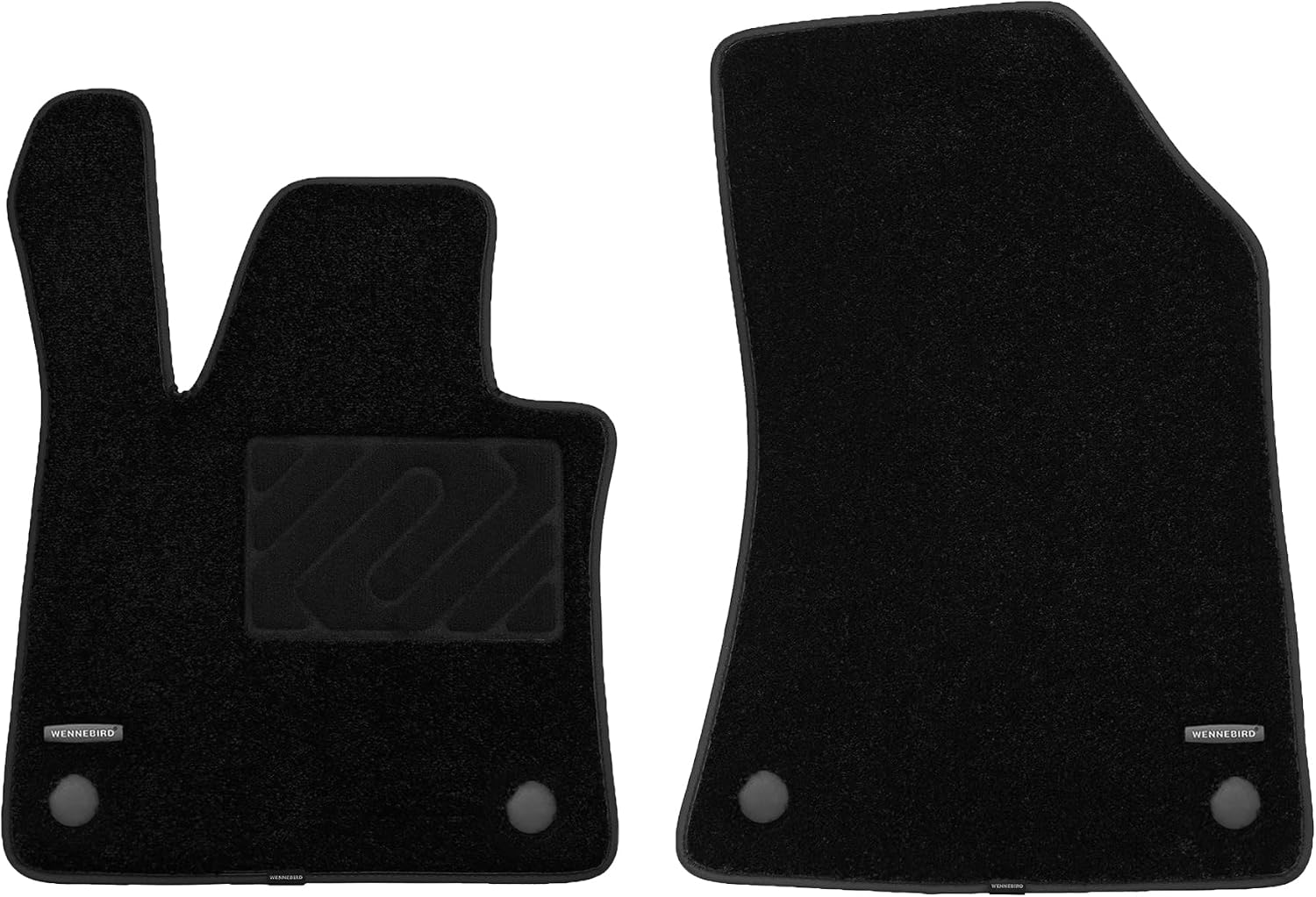 WENNEBIRD Superior Carpet Front Row Floor Mats for 2019-2026 Infiniti QX50 / 2022-2026 QX55, 0.6-Inch Ultra-Thick, Noise-Reducing, All-Weather Waterproof Anti-Slip – 2-Pc Set
