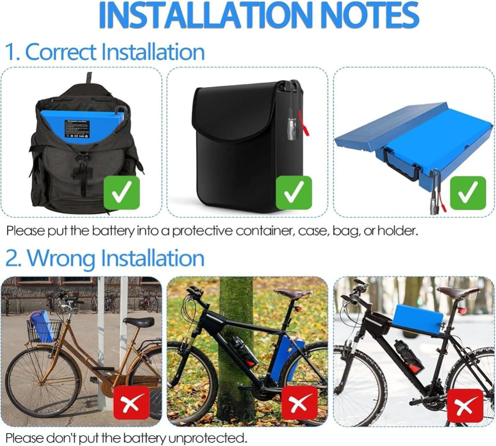 Batterie Lithium-Ion 48 V 30 Ah Avec Protection BMS Intégrée Et Chargeur Pour Vélos Et Scooters Électriques - Capacité De 30 Ah XT60,48V 30AH