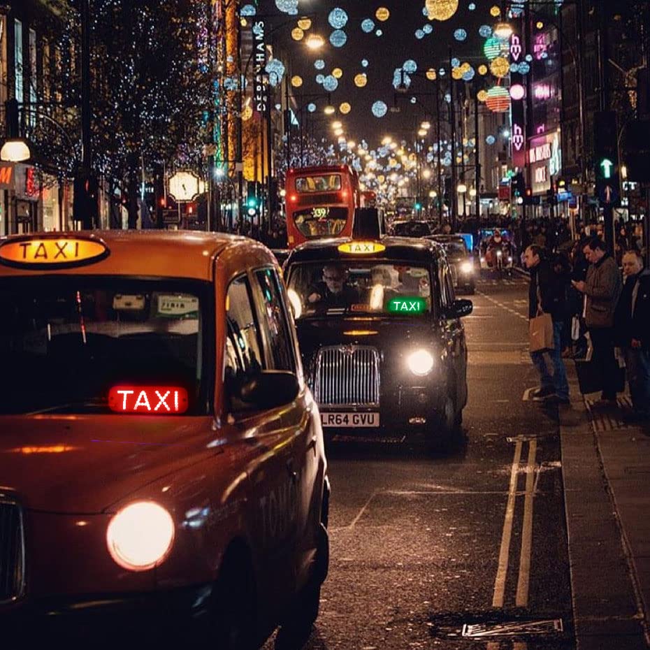 Lámpara señal taxi LED 12V doble color rojo y verde miniatura 3