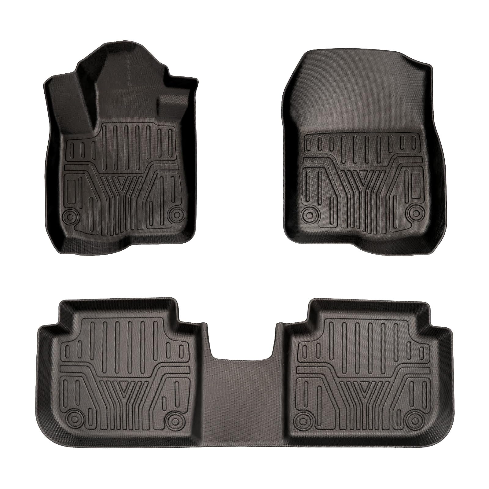 Photo 1 of Floor Mats Compatible with Honda CR-V 2023 CR-V Hybrid 2023 All Weather Guard Mats Waterproof TPE Floor Liners 1st & 2nd Row Full Set Liners