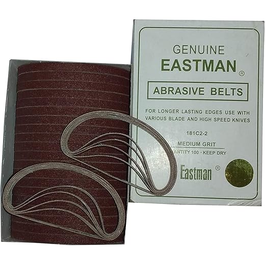 Eastman Sharpening Belts – 100 Pcs | Heavy-Duty Abrasive Belts for Longer Blade Life