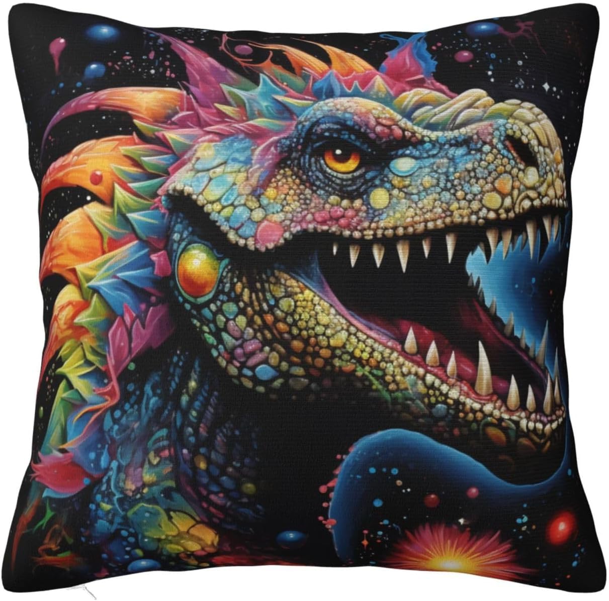 Tyrannosaurus Bad Boy 22"x22" Plush Square Pillowcase, Suitable for Home Living Room, Bedroom, and car Interior Pillowcases.