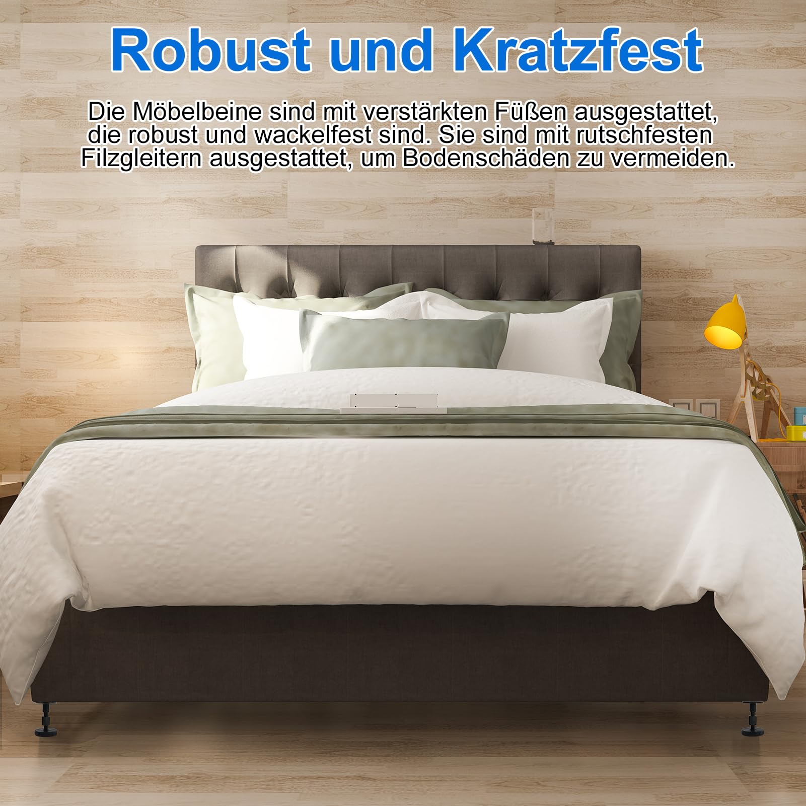 Supporti Mobili Altezza Piedini Regolabili Per Mobili - Set 4 Pezzi Con Nastro Biadesivo E Accessori Supporti Regolabili Altezza 27-45mm Per Mobili Divani Tavoli