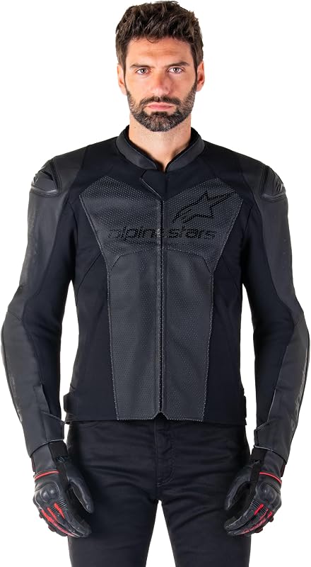 campera de motocicleta de cuero Faster V3 Airflow, estilo deportivo, certificación CE, ventilación avanzada, diseño duradero