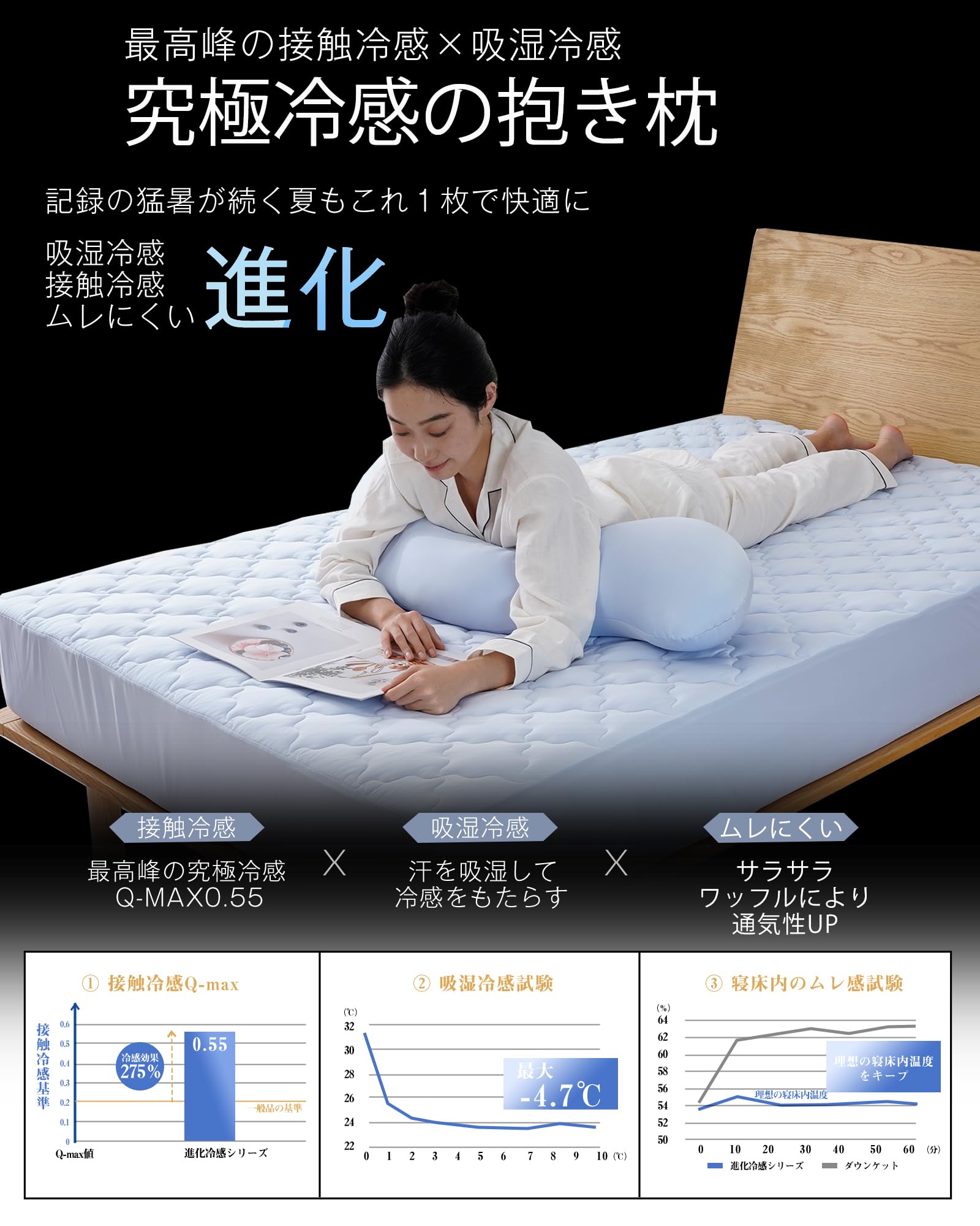 Amazon｜Maru Living 抱き枕【Q-MAX0.55究極進化冷感】だきまくら 冷感