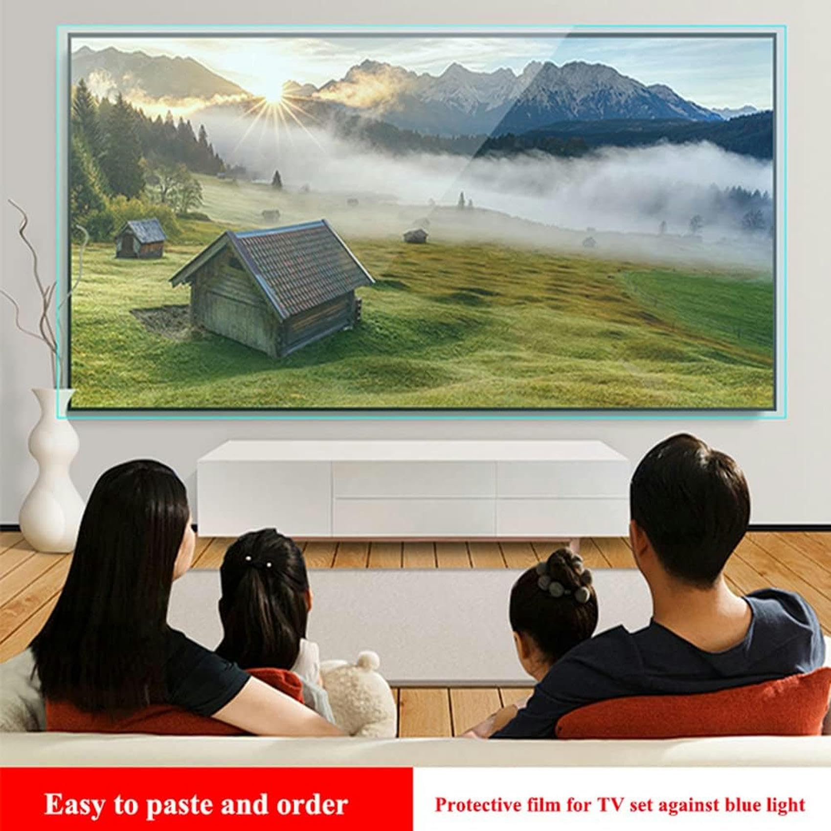 Película antirreflejo y bloqueador de luz azul 32 a 43 pulgadas que alivia la fatiga visual, for televisores LCD, LED, plasma 3D HDTV(39inch)