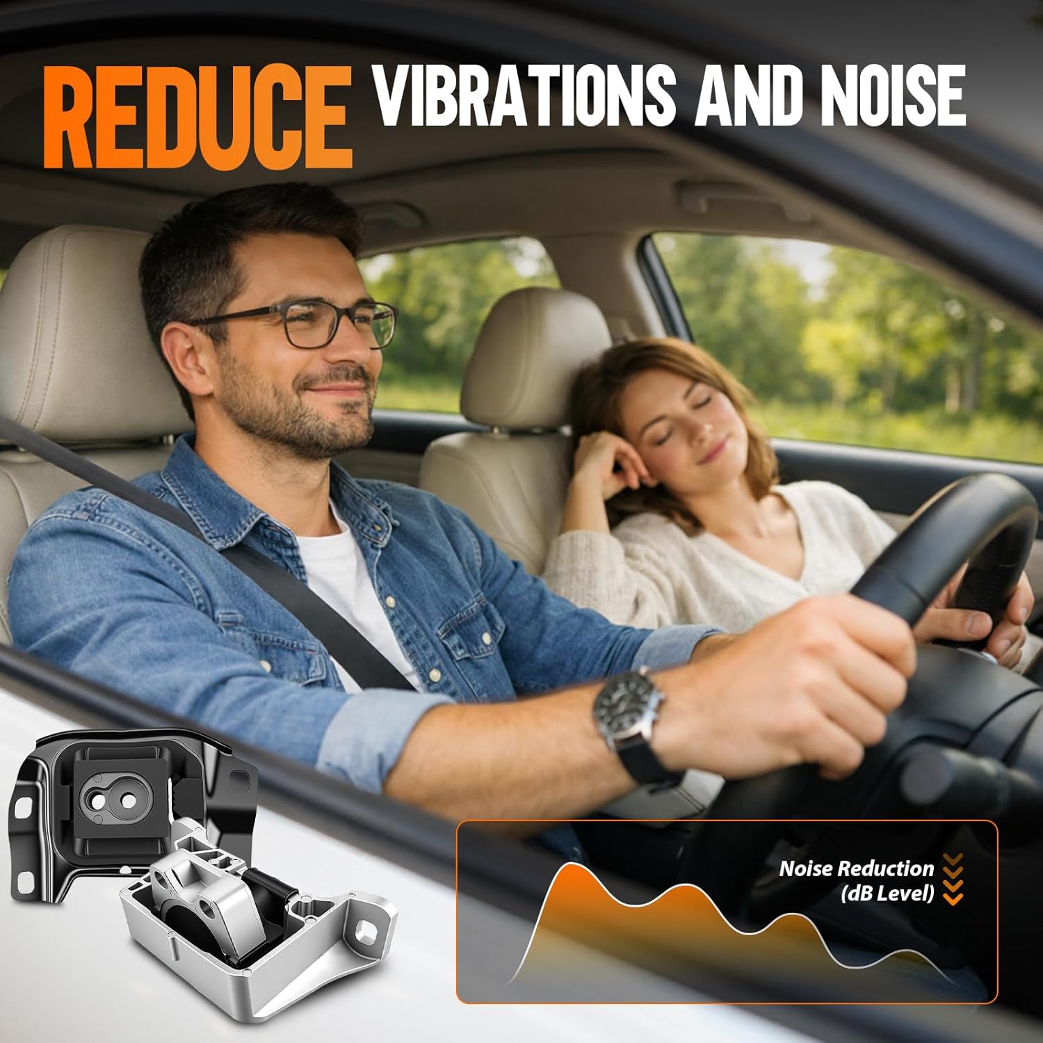 AUTOKAY Engine Motor Mounts & Auto Trans Mount 4Pcs Set for Mazda 3 11-13 L4 2.0L