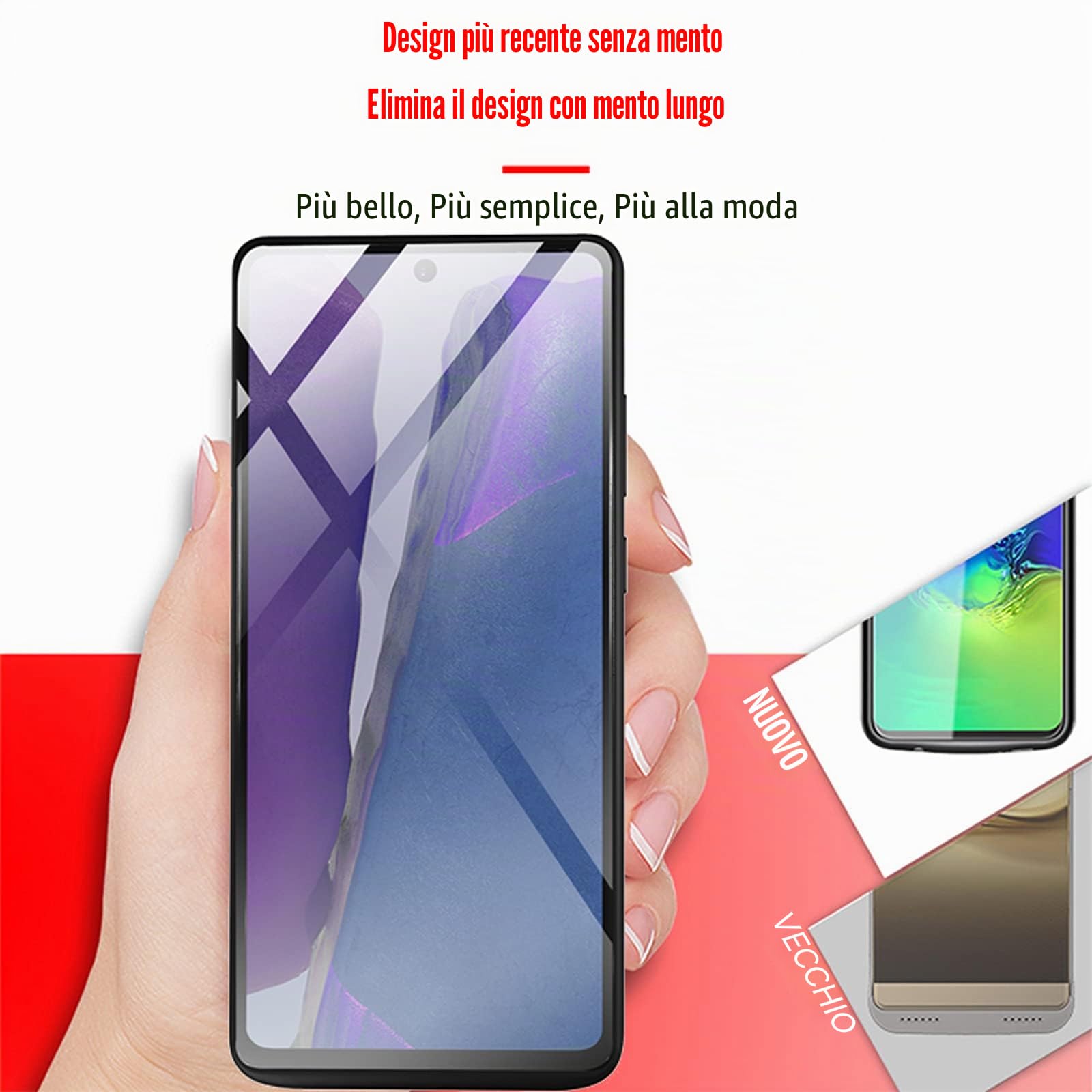 Custodia batteria per Samsung Galaxy S21 FE 5G, 5000mAh, Portatile Ricaricabile, Caricabatterie Esteso, Power Bank s21fe, Custodia di ricarica con protezione dello schermo, Nero