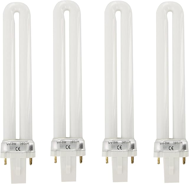 Mylee 9w Replacement UV Lamp Nail Dryer Bulbs (4 pack)